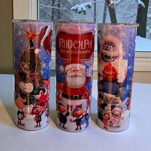 Rudolph the Red-Nosed Reindeer Holiday Tumblers - Set of 3